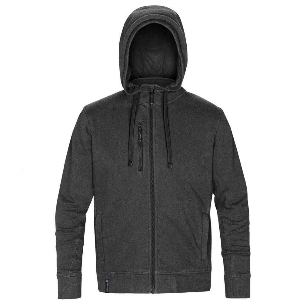 Stormtech CFZ-3 Men s Metro Full Zip Hoody Carbon Heather/Black Medium